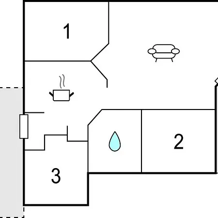 Дом отдыха With Fireplace Ii Хадерслев